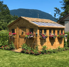 Load image into Gallery viewer, Cedar Sunshed Garden Shed | 12×12