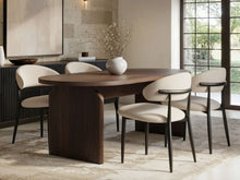 Load image into Gallery viewer, SOLACE+CO Varm &amp; Cyra Black Dining Table Set with Beige Chenille Chairs Table + 4 Chairs
