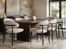 Load image into Gallery viewer, SOLACE+CO Varm &amp; Cyra Black Dining Table Set with Beige Chenille Chairs Table + 4 Chairs