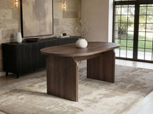 Load image into Gallery viewer, SOLACE+CO Varm Ribbed Oval Dining Table &amp; 2 Bench Set Oak
