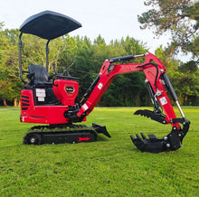 Load image into Gallery viewer, Mini Compact Excavator H-O-N-D-A GX390 Engine, 65.7" Max. Digging Depth, 1Ton, 2280 LBS Operating Weight