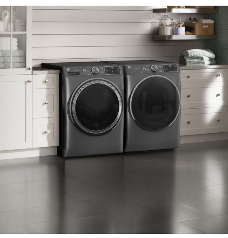 GE® ENERGY STAR® 7.8 cu. ft. Capacity Smart Front Load Electric Dryer with Steam and Sanitize Cycle