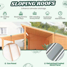 Load image into Gallery viewer, AECOJOY 20′ × 12.5′ Outdoor Wooden Gazebo with Storage Room