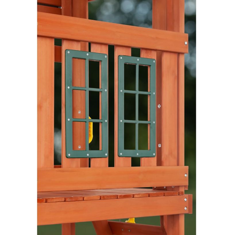 Creative Cedar Designs Cedar Cottage Wooden Swing Set