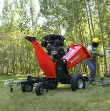 Load image into Gallery viewer, 8 inch ZONSEN E-Start 1000cc 35hp Gas Powered 4 - Wheel Drum Wood Chipper with Taillight , B200