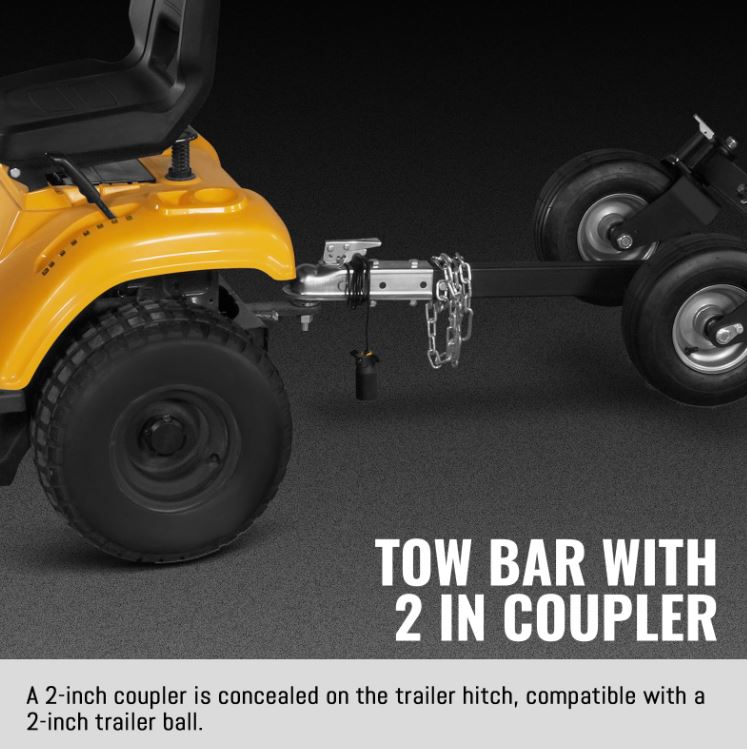 8 inch ZONSEN E-Start 1000cc 35hp Gas Powered 4 - Wheel Drum Wood Chipper with Taillight , B200