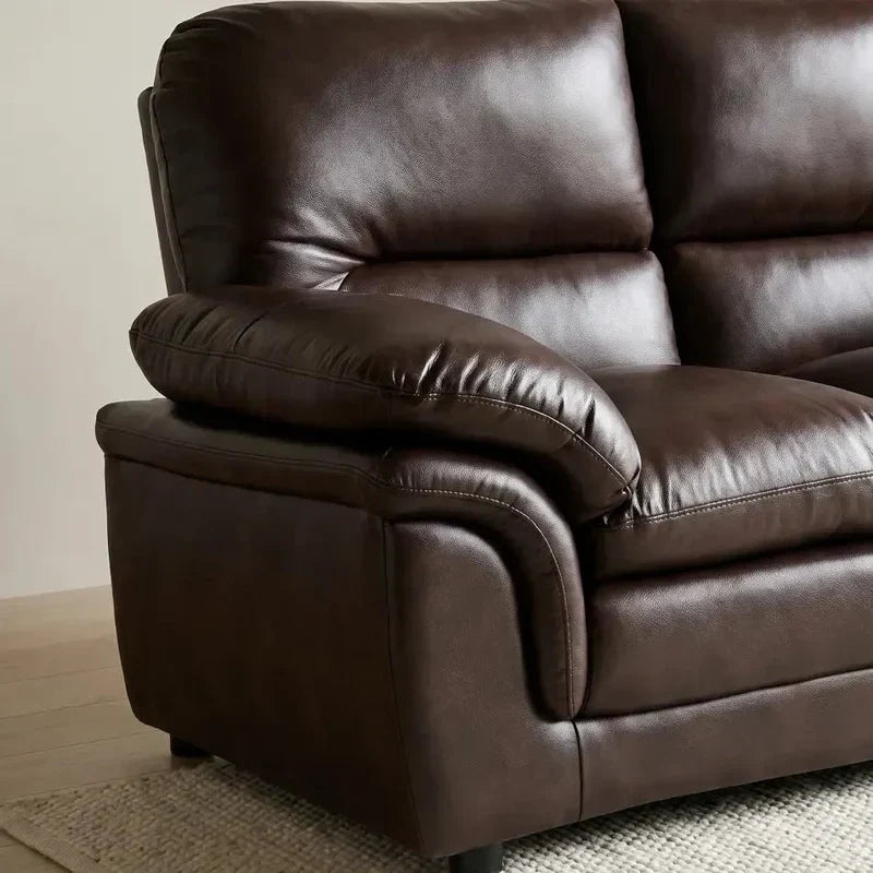 Verona Brown Leather 3+2 Seater Sofa Set Collection
