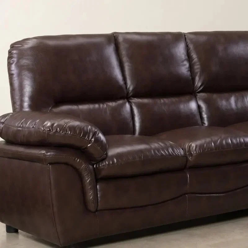 Verona Brown Leather 3+2 Seater Sofa Set Collection