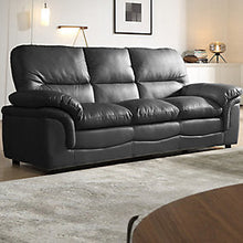 Load image into Gallery viewer, Verona Grey Leather Aire 3+1 Seater Sofa Set Collection