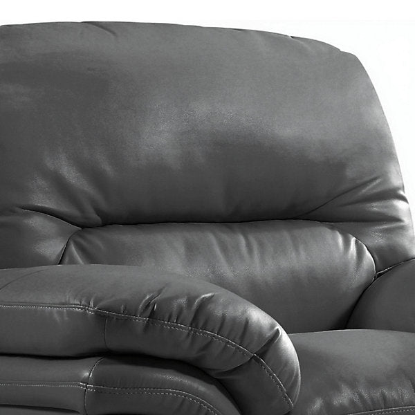 Verona Grey Leather Aire 3+1 Seater Sofa Set Collection