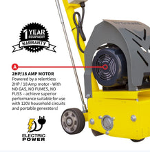 Load image into Gallery viewer, Tomahawk power Tomahawk Electric 8 Concrete Scarifier Planer Grinder for Sidewalk Trip Hazard Repair etscar8 + etscar6tcc