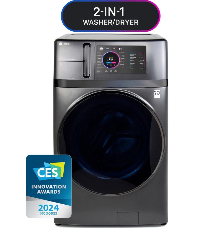 GE Profile ENERGY STAR 4.8 cu. ft. Capacity UltraFast Combo with Ventless Inverter Heat Pump Technology Washer/Dryer