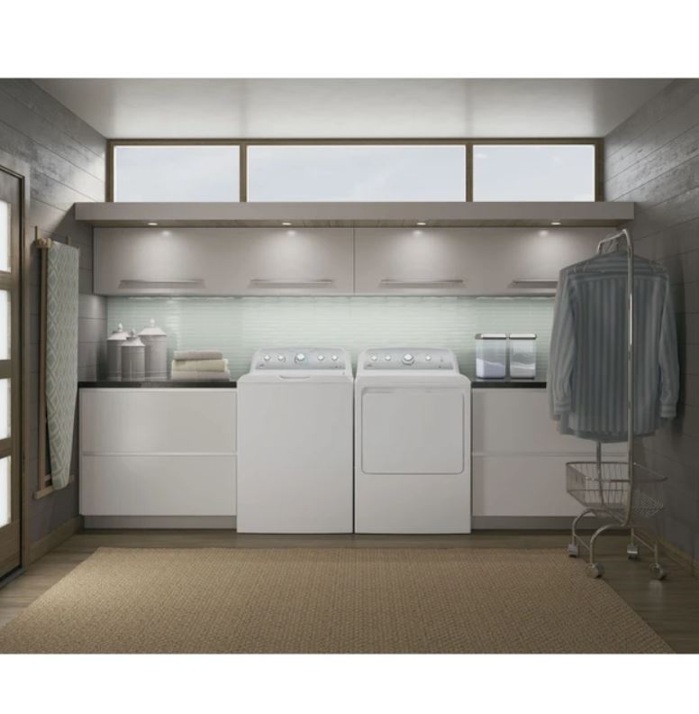 GE® 7.2 cu. ft. Capacity aluminized alloy drum Electric Dryer with Sensor Dry