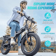 Load image into Gallery viewer, Folding Ebikes for Adults Ridstar 750W Motor 48V 14AH Removable Battery 20 X 4.0 Fat Tire Shimano 7-Speed 19.8MPH Electric Bike