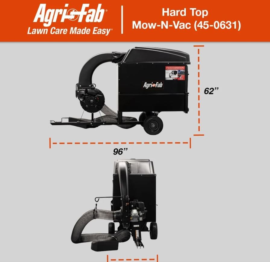 Agri-Fab 32 cu. ft. Hard Top Mow-N-Vac