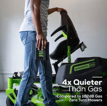 Load image into Gallery viewer, Greenworks Pro Crossover Zero Turn 42-in Lithium Ion Electric Riding Lawn Mower
