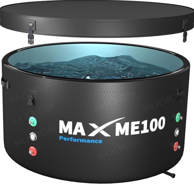 2-in-1 Inflatable Ice Bath Tub, Cold Plunge Pool, Hot Tub, 852 Gallons, Heat & Cool Chiller Compatible, Best Cold Plunge Tub For Athletes Families Home Spa Indoor Outdoor Use4-6 Adults