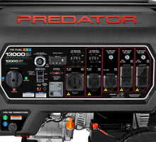Load image into Gallery viewer, PREDATOR 13,000 Watt Tri-Fuel Portable Generator with Remote Start and CO SECURE Technology, 49-State Compliant