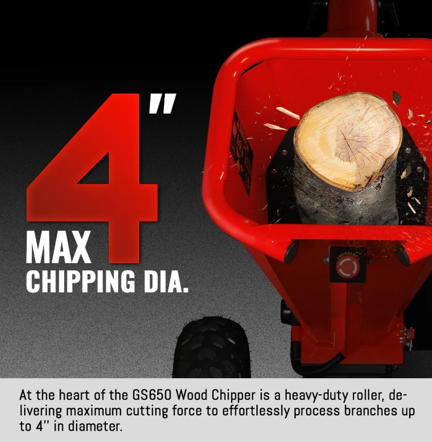 H-O-N-D-A GX200 Gasoline Engine Powered 4 inch Wood Chipper, GS650