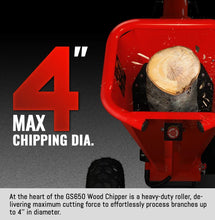 Load image into Gallery viewer, H-O-N-D-A GX200 Gasoline Engine Powered 4 inch Wood Chipper, GS650