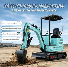 Load image into Gallery viewer, 3100lb Mini Excavator with Kubota—Diesel Engine | Compact Excavator for Digging, Trenching, Farm &amp; Landscaping | EPA Certified Shipping &amp; Unloading Included (90% Assembled+5)