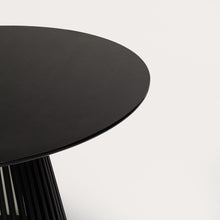 Load image into Gallery viewer, Willow Black Dining Table Set - 4 Seater - Freya Sand Dining Chairs - Black Oak Legs