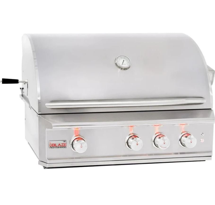 Blaze Professional LUX 34-Inch 3-Burner Built-In Outdoor Gas Grill with Rear Burner