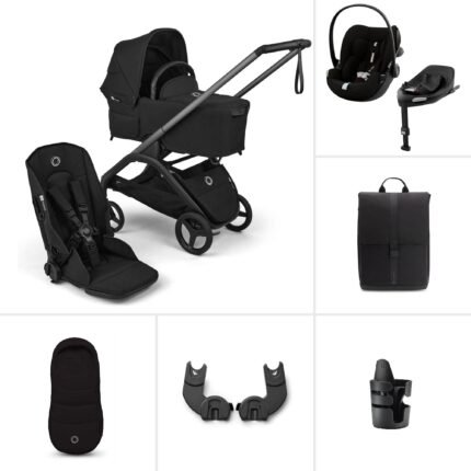 Bugaboo Dragonfly Travel System One Hand Fold Black