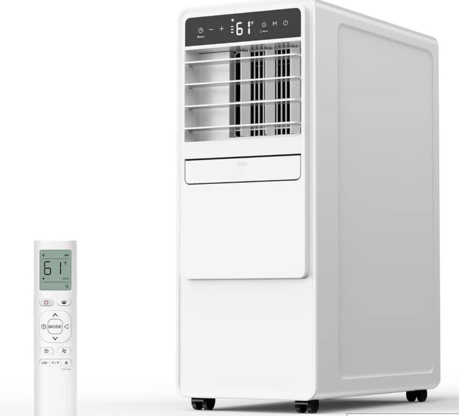 12000 BTU Portable Air Conditioner with Cooling, Fan, Dehumidifier, Sleep Mode & Remote Control