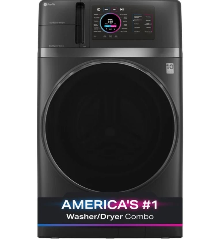 GE Profile ENERGY STAR 4.8 cu. ft. Capacity UltraFast Combo with Ventless Inverter Heat Pump Technology Washer/Dryer