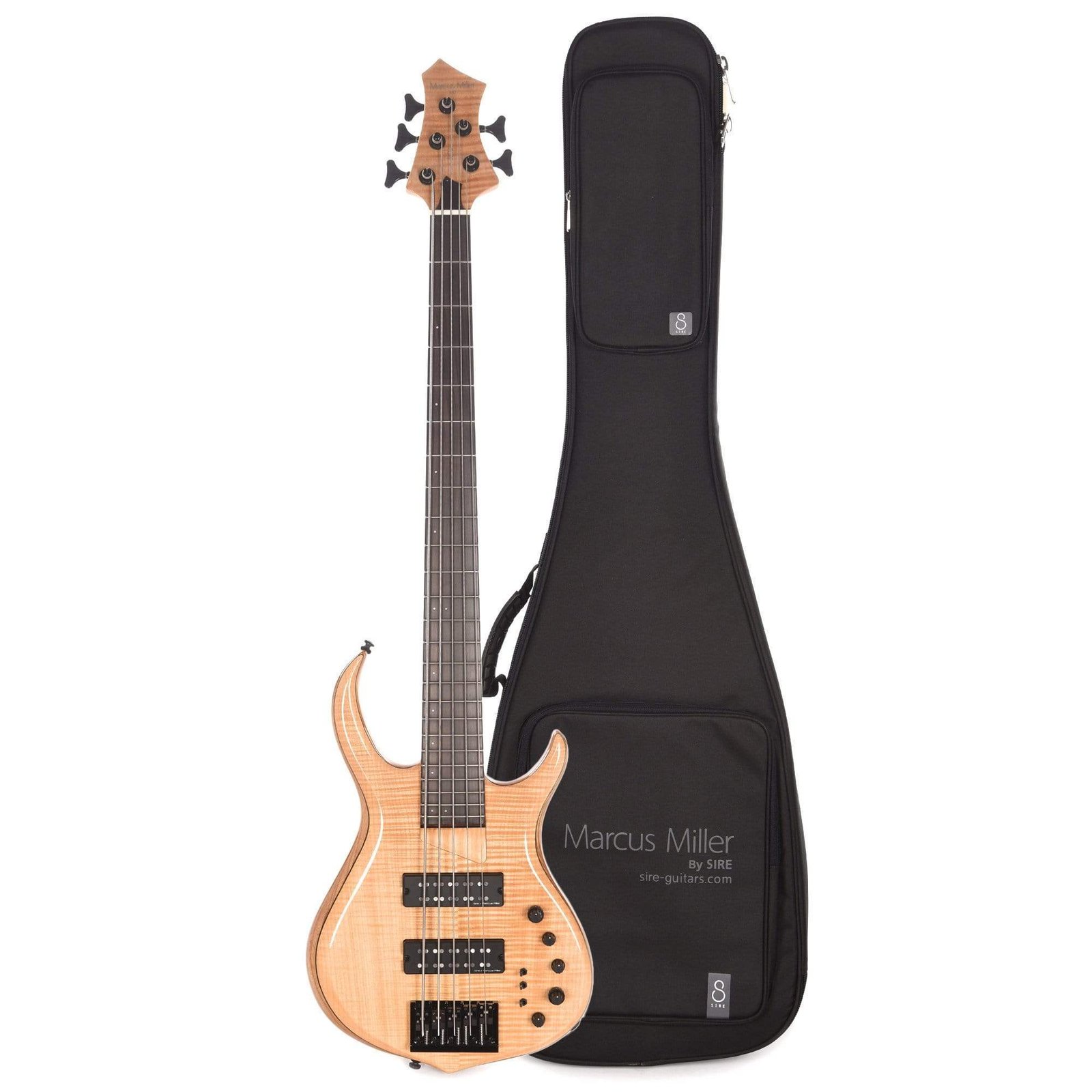 Sire Marcus Miller M7 Swamp Ash/Maple 5-String Natural (2nd Gen) and Sire Gig Bag Bundle